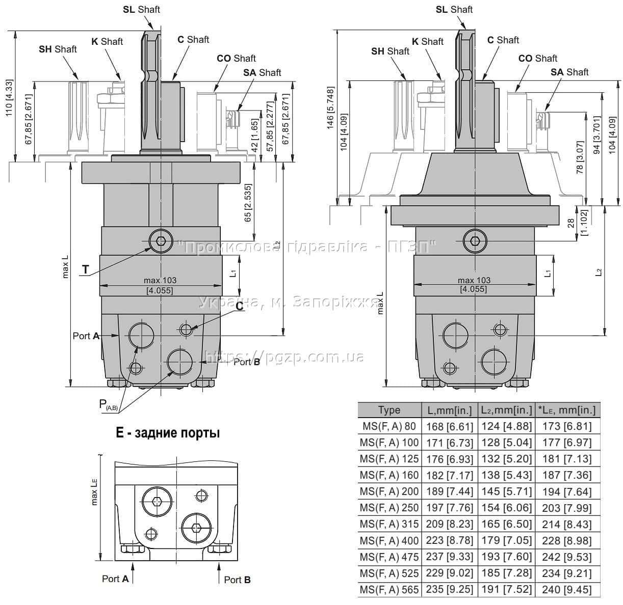 Гідромотор MS/OMS/МГП (M+S Hydraulic/ Danfoss) - 2 Гідромотор MS/OMS/МГП (M+S Hydraulic/ Danfoss) - 2